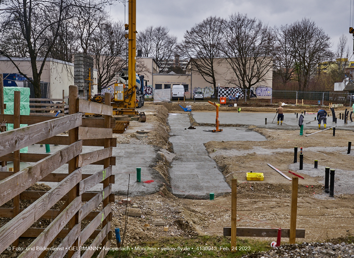 24.02.2023 -  Baustelle Haus für Kinder in Neupelach Quiddestraße 3